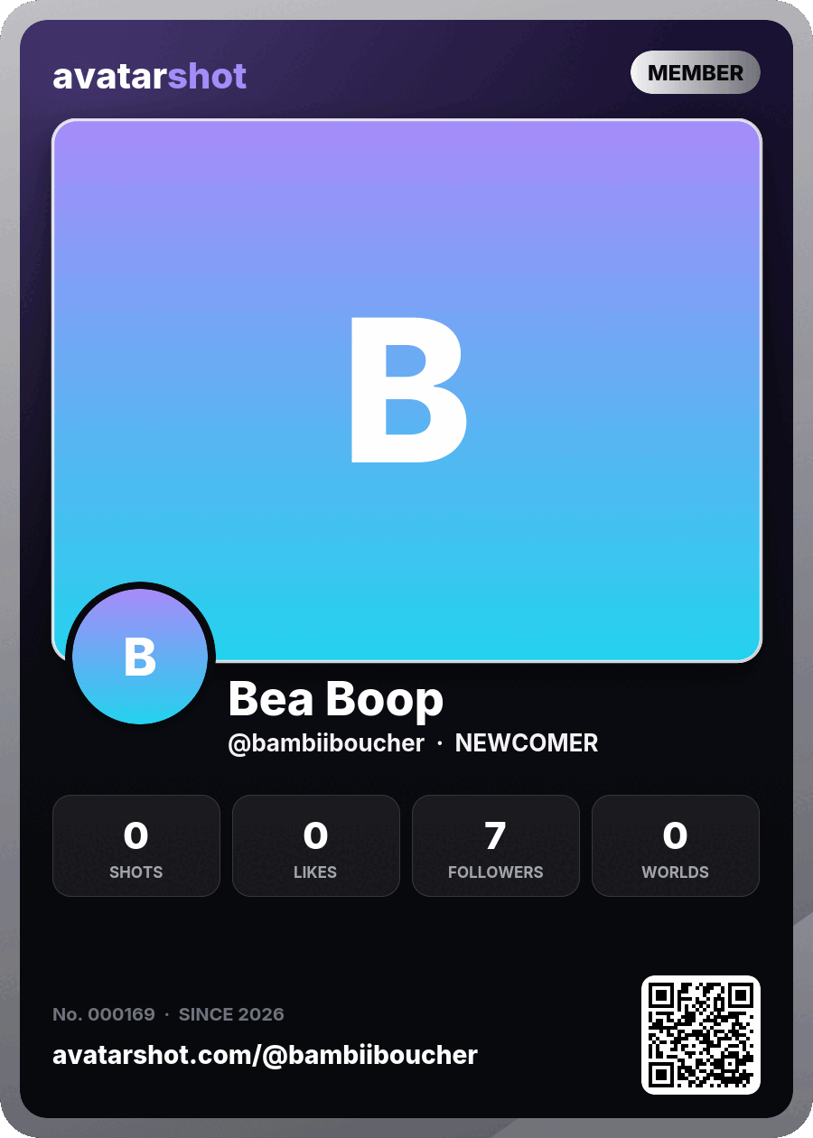 Bea Boop’s Collector Card